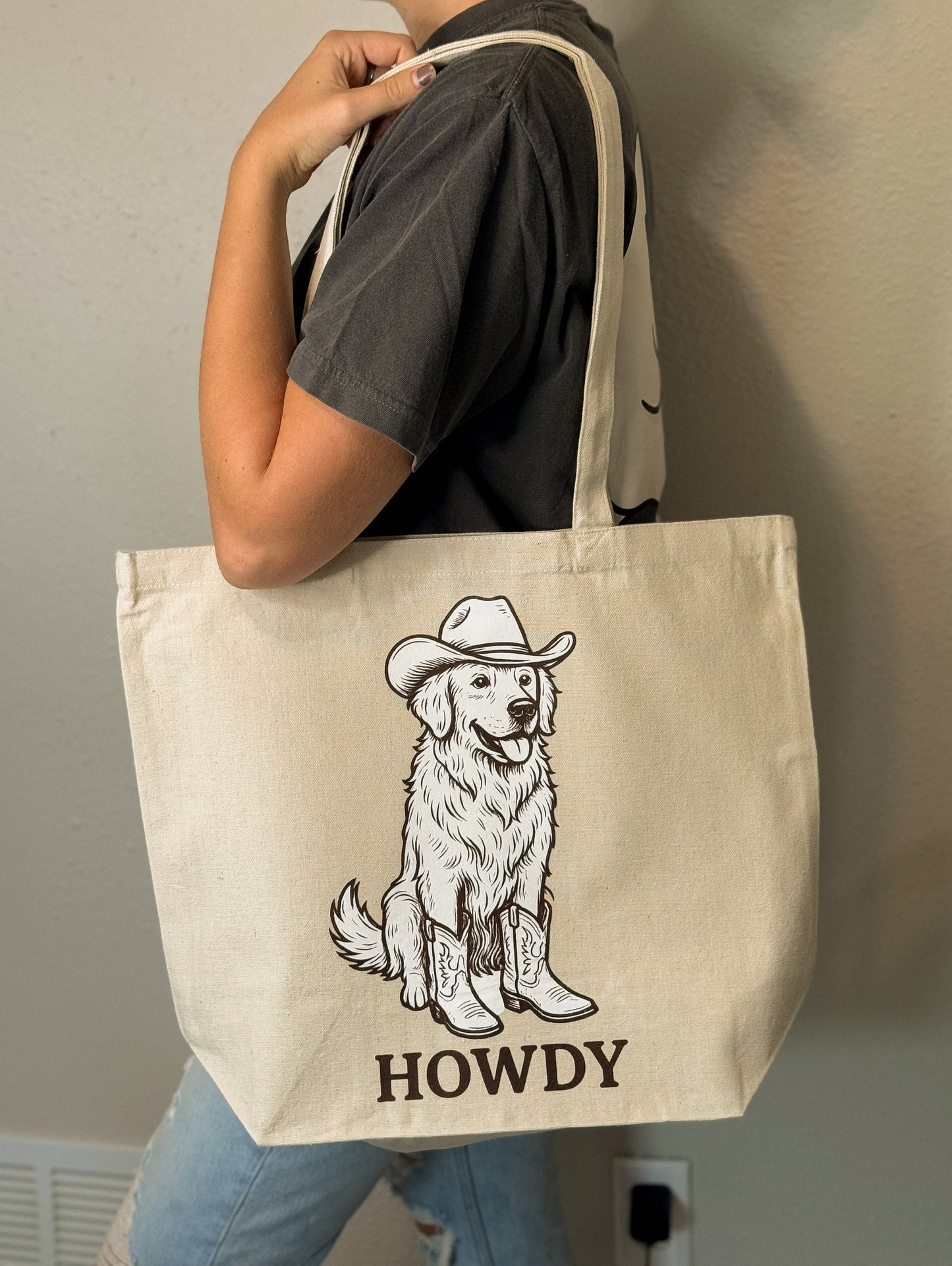Howdy Golden Tote Bag