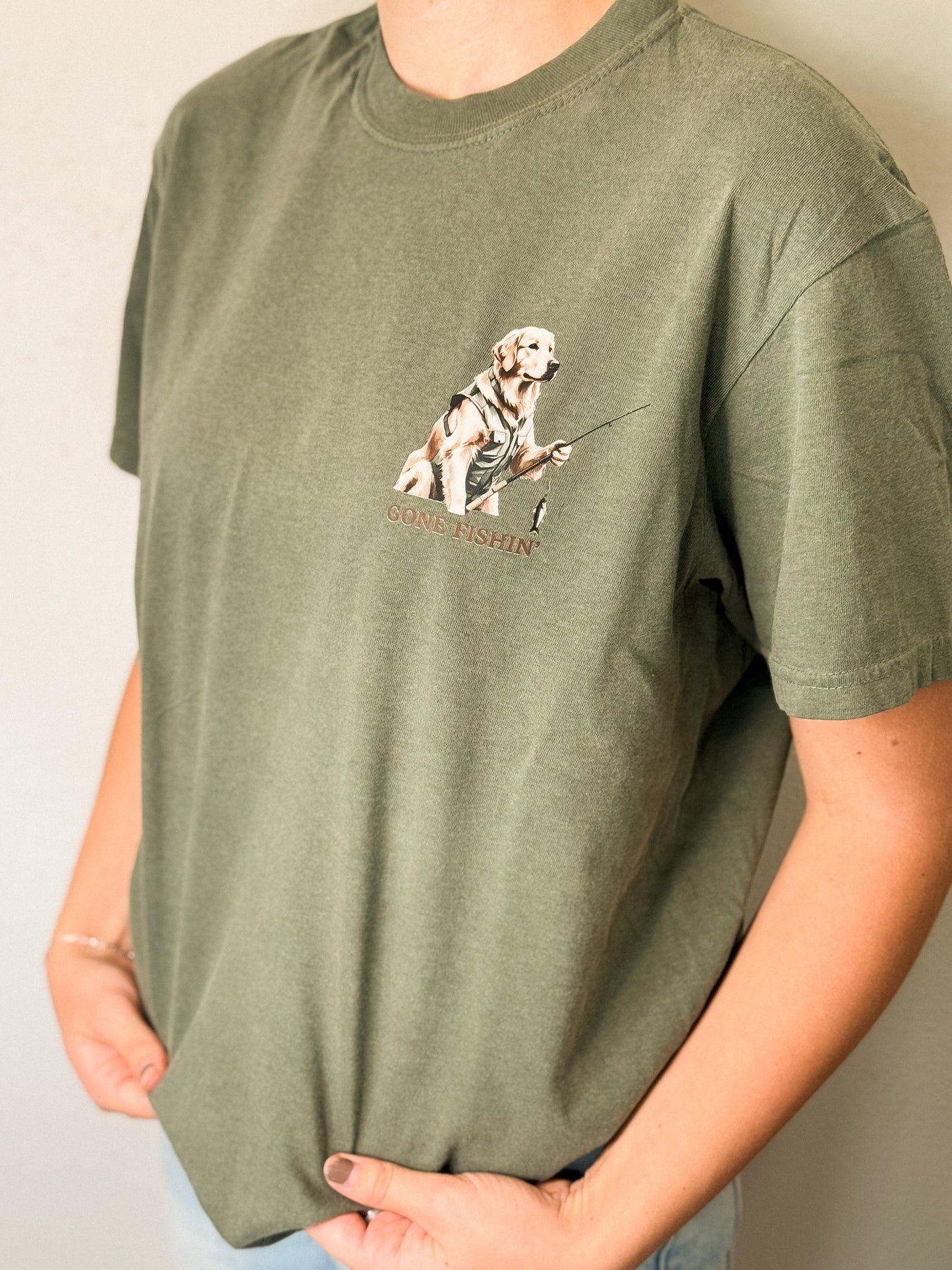 Gone Fishin Golden T-Shirt