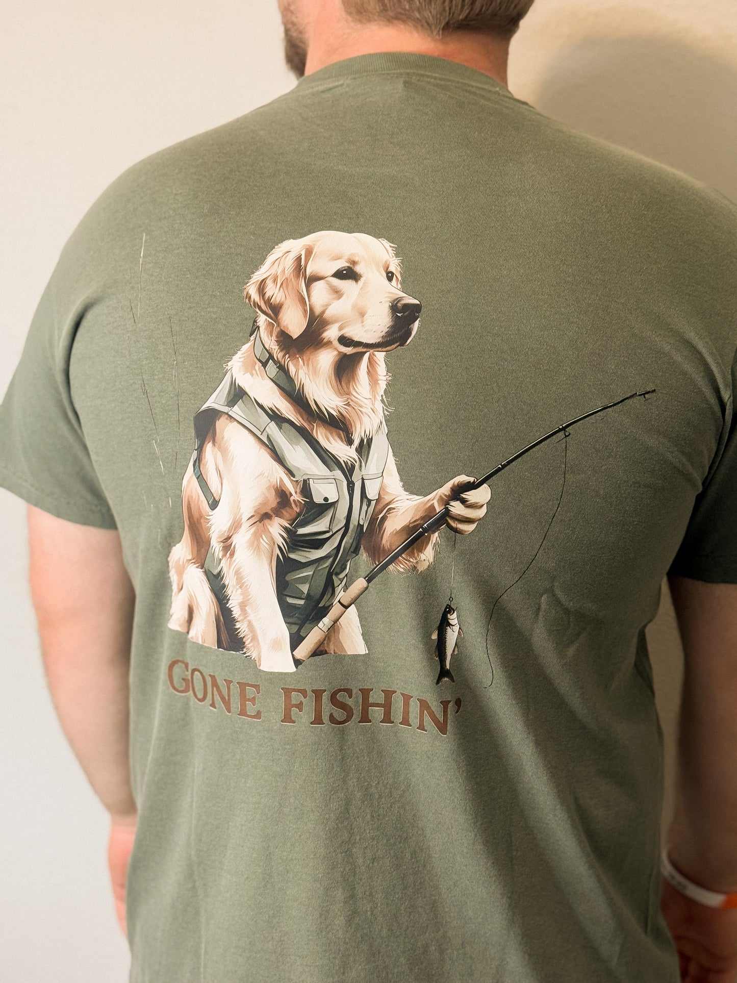 Gone Fishin Golden T-Shirt