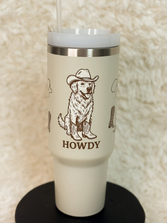 Howdy Golden 40oz Tumbler