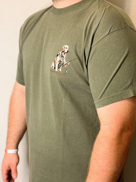 Gone Fishin Golden T-Shirt